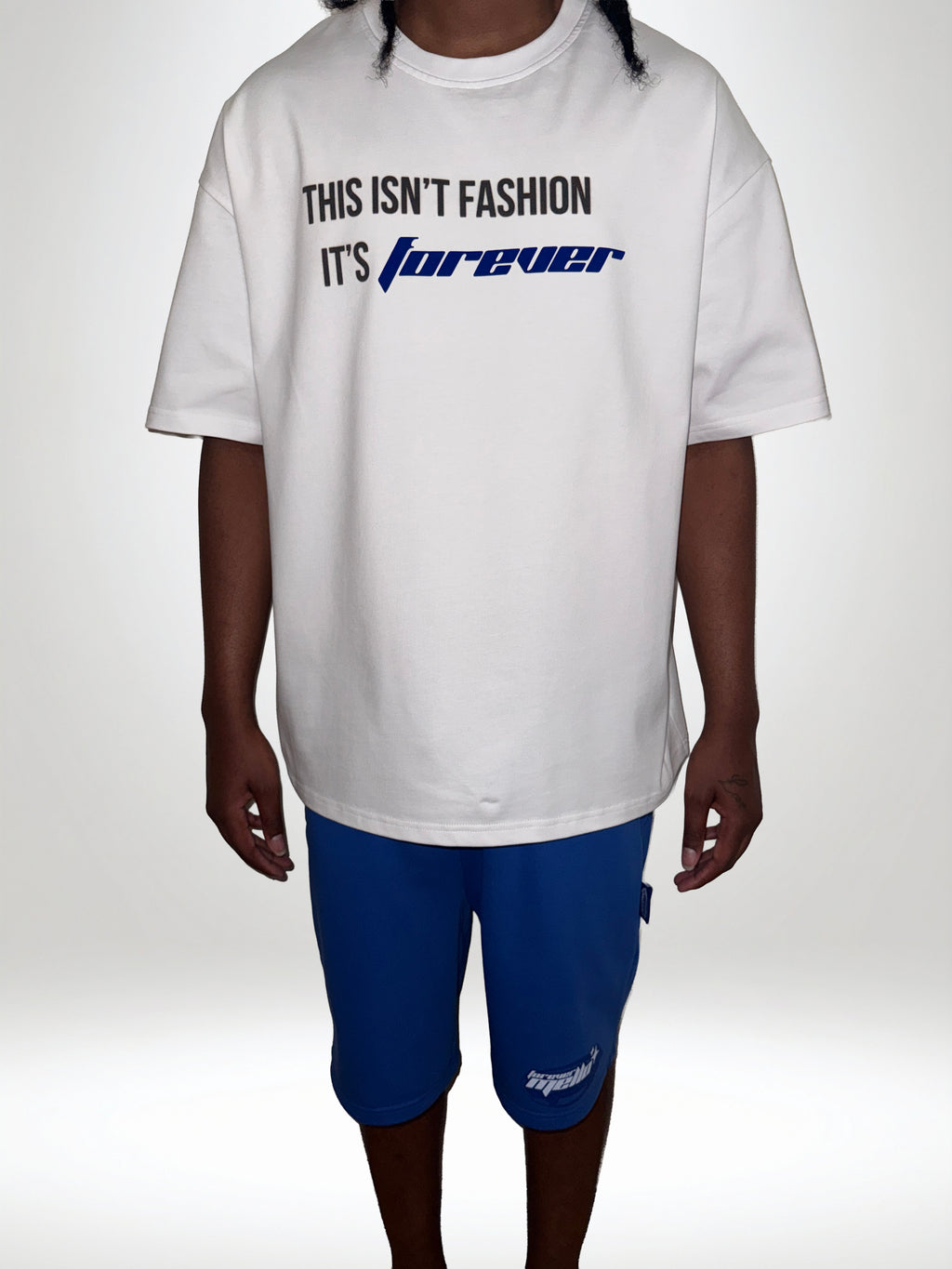 THIS ISN'T FASHION IT'S FOREVER SET (BLUE/WHITE)